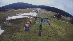 Dolní část sjezdovky Skiareálu Ramzová