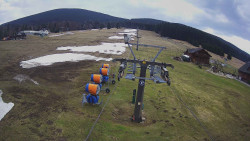 Dolní část sjezdovky Skiareálu Ramzová