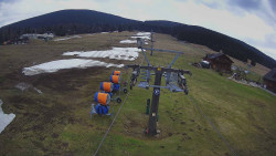 Dolní část sjezdovky Skiareálu Ramzová