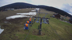 Dolní část sjezdovky Skiareálu Ramzová