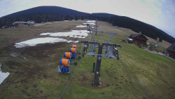 Dolní část sjezdovky Skiareálu Ramzová