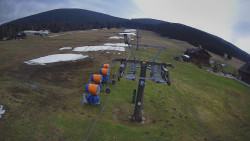 Dolní část sjezdovky Skiareálu Ramzová