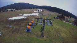 Dolní část sjezdovky Skiareálu Ramzová