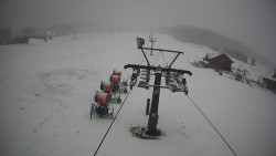 Dolní část sjezdovky Skiareálu Ramzová