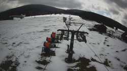 Dolní část sjezdovky Skiareálu Ramzová