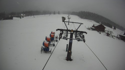 Dolní část sjezdovky Skiareálu Ramzová