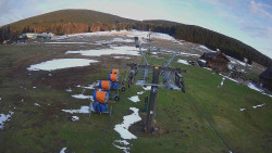 Dolní část sjezdovky Skiareálu Ramzová