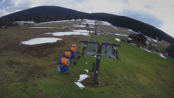 Dolní část sjezdovky Skiareálu Ramzová