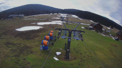 Dolní část sjezdovky Skiareálu Ramzová