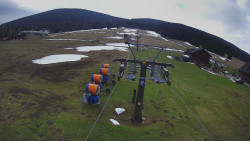 Dolní část sjezdovky Skiareálu Ramzová