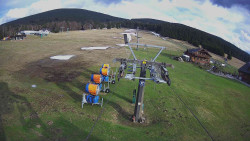 Dolní část sjezdovky Skiareálu Ramzová