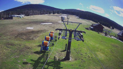 Dolní část sjezdovky Skiareálu Ramzová