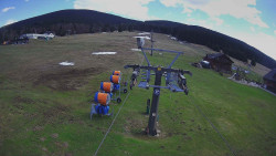 Dolní část sjezdovky Skiareálu Ramzová