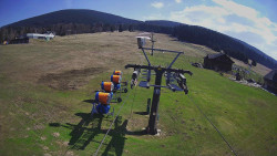 Dolní část sjezdovky Skiareálu Ramzová