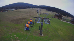 Dolní část sjezdovky Skiareálu Ramzová