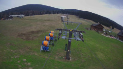 Dolní část sjezdovky Skiareálu Ramzová