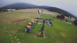 Dolní část sjezdovky Skiareálu Ramzová