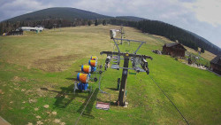 Dolní část sjezdovky Skiareálu Ramzová