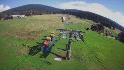 Dolní část sjezdovky Skiareálu Ramzová