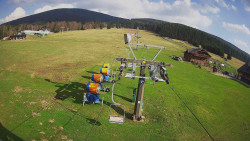 Dolní část sjezdovky Skiareálu Ramzová