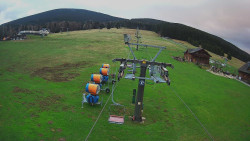 Dolní část sjezdovky Skiareálu Ramzová