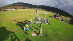 Dolní část sjezdovky Skiareálu Ramzová