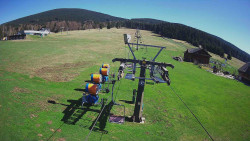 Dolní část sjezdovky Skiareálu Ramzová