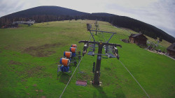 Dolní část sjezdovky Skiareálu Ramzová