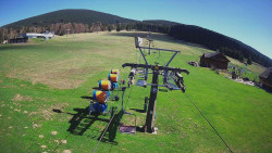 Dolní část sjezdovky Skiareálu Ramzová