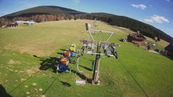 Dolní část sjezdovky Skiareálu Ramzová