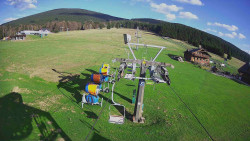 Dolní část sjezdovky Skiareálu Ramzová