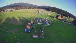 Dolní část sjezdovky Skiareálu Ramzová