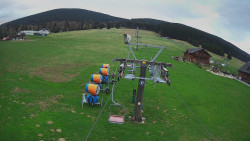 Dolní část sjezdovky Skiareálu Ramzová