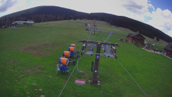 Dolní část sjezdovky Skiareálu Ramzová