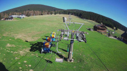 Dolní část sjezdovky Skiareálu Ramzová