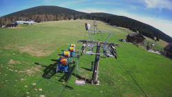 Dolní část sjezdovky Skiareálu Ramzová