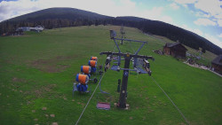 Dolní část sjezdovky Skiareálu Ramzová