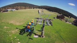 Dolní část sjezdovky Skiareálu Ramzová