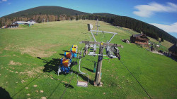 Dolní část sjezdovky Skiareálu Ramzová