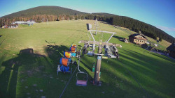 Dolní část sjezdovky Skiareálu Ramzová