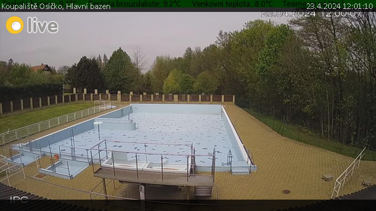 Koupaliště Osíčko - Hlavní bazen - 23.4.2024 v 12:01