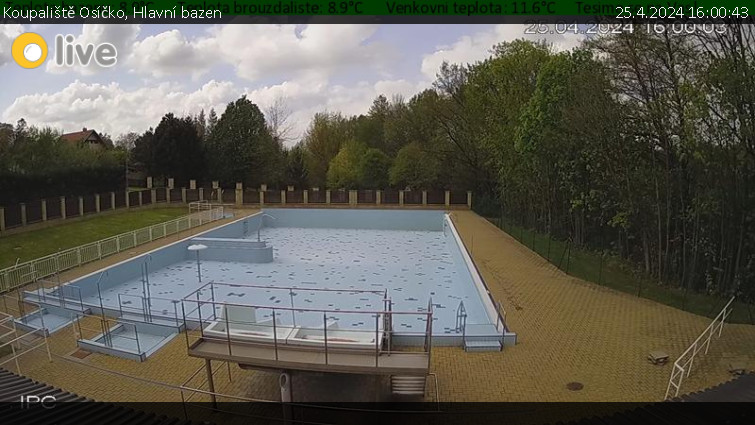 Koupaliště Osíčko - Hlavní bazen - 25.4.2024 v 16:00