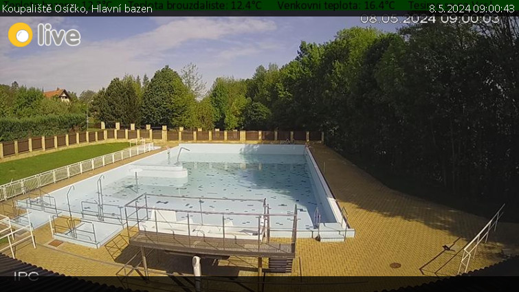 Koupaliště Osíčko - Hlavní bazen - 8.5.2024 v 09:00