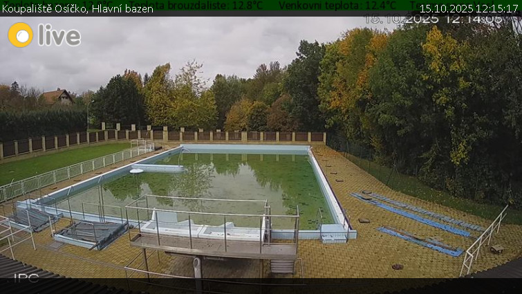 Koupaliště Osíčko - Hlavní bazen - 15.10.2025 v 12:15 Koupaliště Osíčko - Hlavní bazen - 15.10.2025 v 12:15