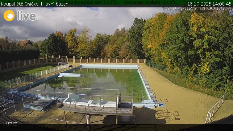 Koupaliště Osíčko - Hlavní bazen - 16.10.2025 v 14:00 Koupaliště Osíčko - Hlavní bazen - 16.10.2025 v 14:00