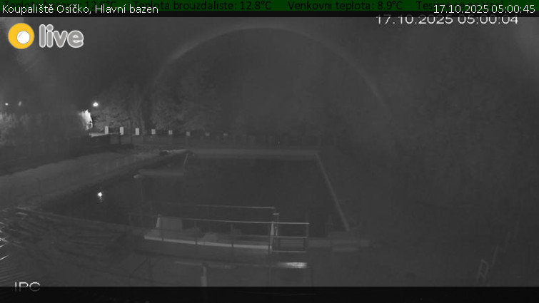 Koupaliště Osíčko - Hlavní bazen - 17.10.2025 v 05:00 Koupaliště Osíčko - Hlavní bazen - 17.10.2025 v 05:00
