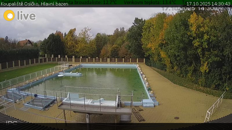 Koupaliště Osíčko - Hlavní bazen - 17.10.2025 v 14:30 Koupaliště Osíčko - Hlavní bazen - 17.10.2025 v 14:30