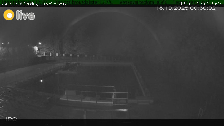 Koupaliště Osíčko - Hlavní bazen - 18.10.2025 v 00:30 Koupaliště Osíčko - Hlavní bazen - 18.10.2025 v 00:30