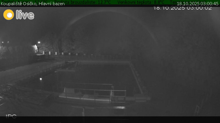 Koupaliště Osíčko - Hlavní bazen - 18.10.2025 v 03:00 Koupaliště Osíčko - Hlavní bazen - 18.10.2025 v 03:00