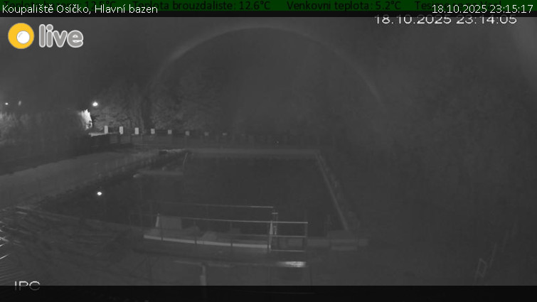 Koupaliště Osíčko - Hlavní bazen - 18.10.2025 v 23:15 Koupaliště Osíčko - Hlavní bazen - 18.10.2025 v 23:15